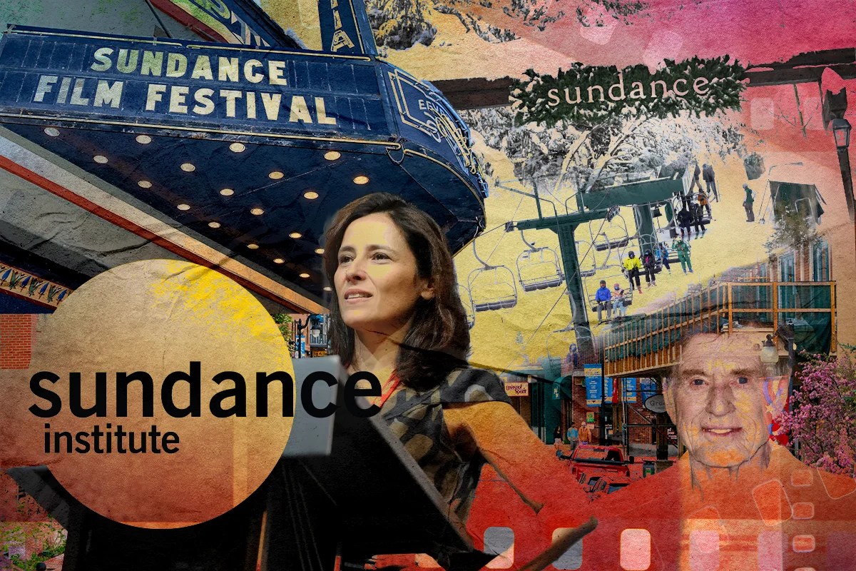 Sundance Institute CEO Joana Vicente and founder Robert Redford.