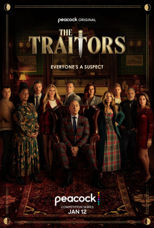 The Traitors TV series 2023 poster.