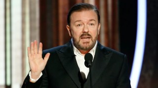 Ricky Gervais Snipes Justin Timberlake, Kevin Hart and Hollywood Sex Rings in Golden Globes Jokes He’d  ‘Say if I Were Hosting’