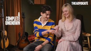 Timothée Chalamet and Elle Fanning Re-create ‘Holding Space’ Meme | Video